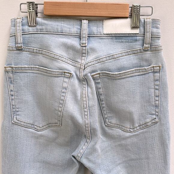 Re/Done Denim 90’s High Rise Ankle Crop Jeans Size 24 - Picture 8 of 16